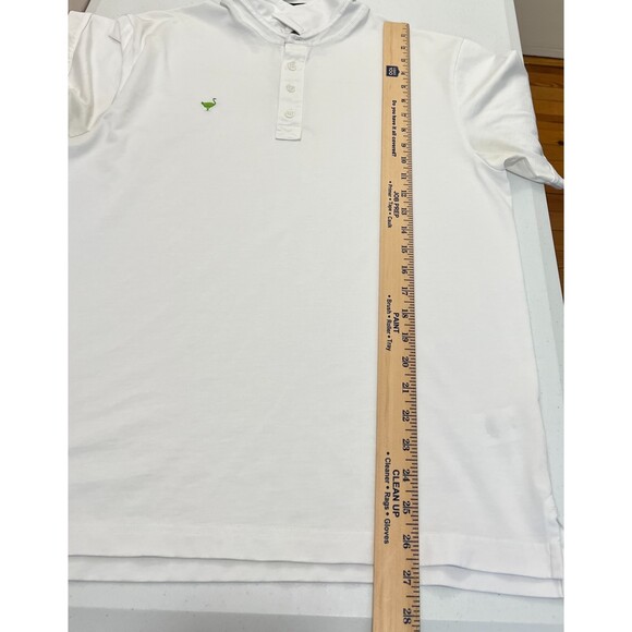 Travis Mathew The Chive Chive Golf White Polo Shirt - Men's Size Large *READ* - Picture 11 of 12